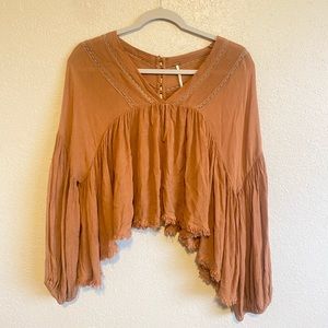 Free people bell sleeve blouse